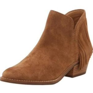Lucky Brand Tan Suede Ankle Booties